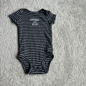 Carter's Black and White Striped Bodysuit